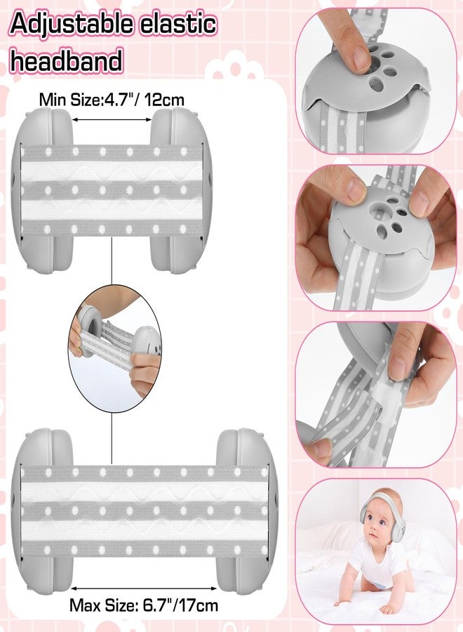 Copkim 4 Pack Baby Ear Protection for Babies and Toddlers up to 36 Months Infant Noise Cancelling Headphones Ear Muffs Against Hearing Damage Improves Sleep Travel Baby Bags - Image 3